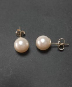 Pendientes perla 08 mm