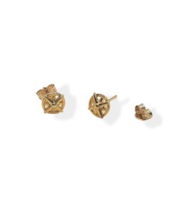 Pendientes brújula gold