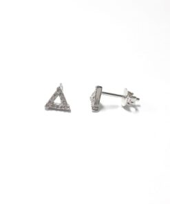 Pendientes mini triángulo