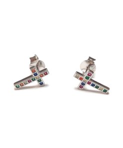 Pendientes cruz mixcolor