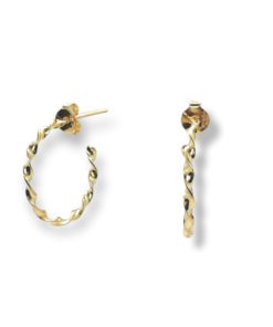 Pendientes aro rizado 15 mm
