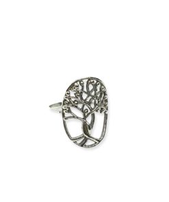 Anillo de plata arbol de la vida