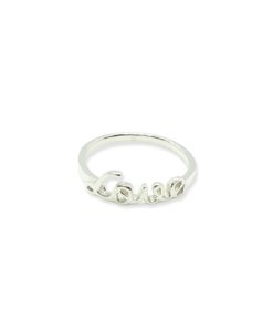 Anillo de plata Love