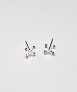 Mini pendientes plata