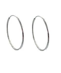 Pendientes aro rayado 40 mm