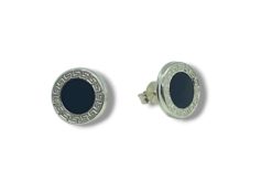 Pendientes unisex negro
