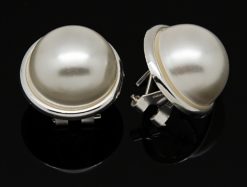 Pendientes perla omega